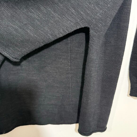 Free People Beach Oversized Sweater Coverup Black M - Picture 4 of 7